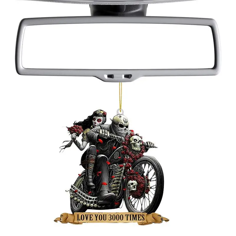 

Horror Zombies Dwarf Pendant Car Rearview Mirror Hanging Pendant Halloween Scary Figurines Car Rear View Mirror Pendant 2D