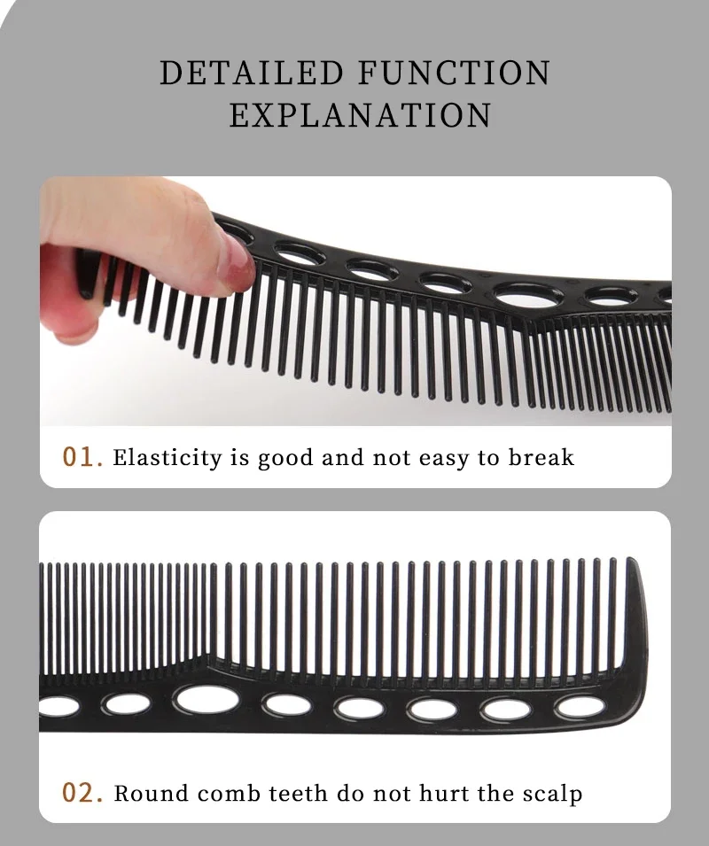Hair Cutting Comb Set – Professional Barber Salon Hair Styling Accessories Kit