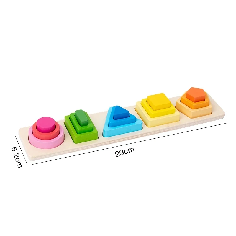 Montessori Wooden Sorting Stacking Toy 6