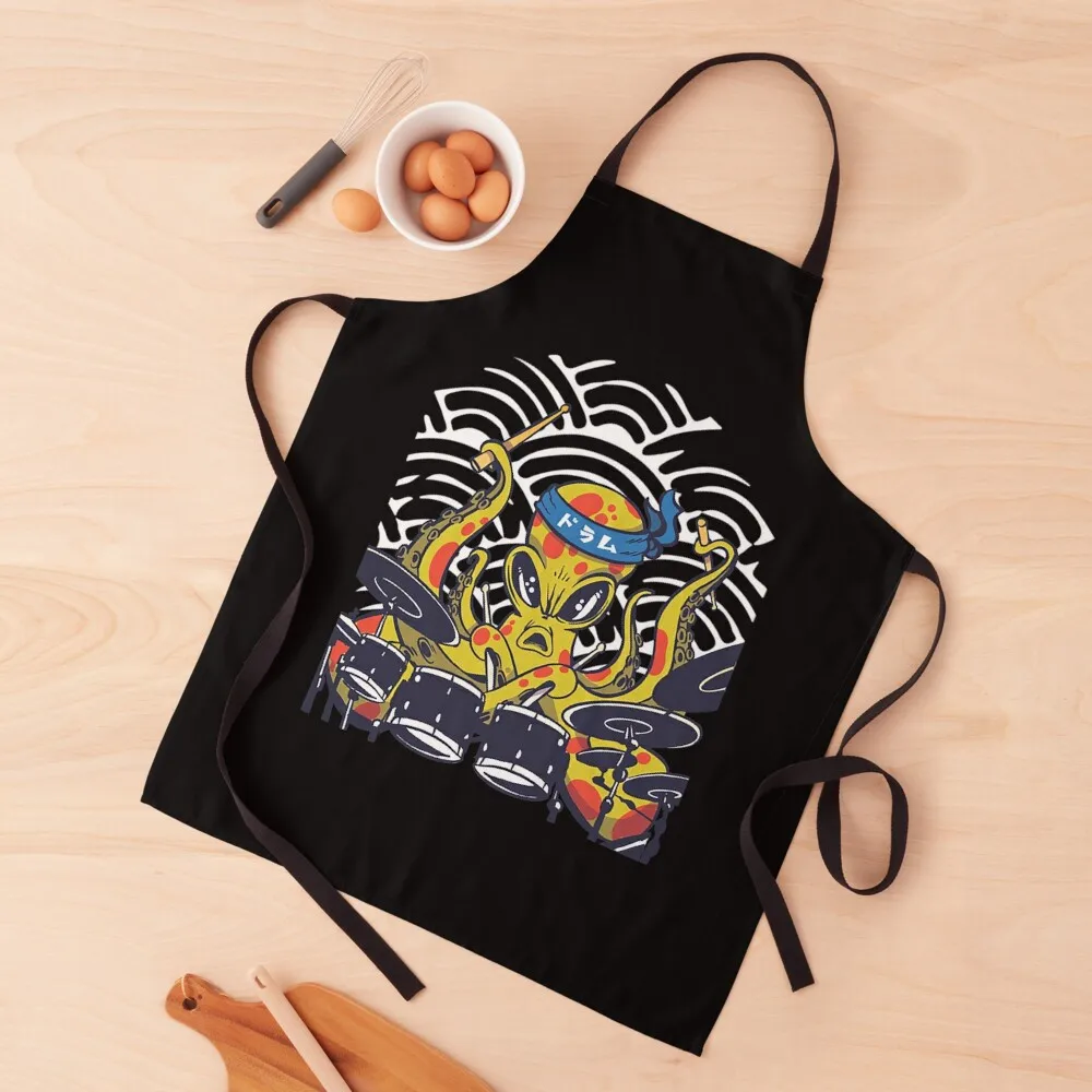 

Octopus Drummer T-ShirtOctopus drummer Apron For Women Kitchen Teacher Apron