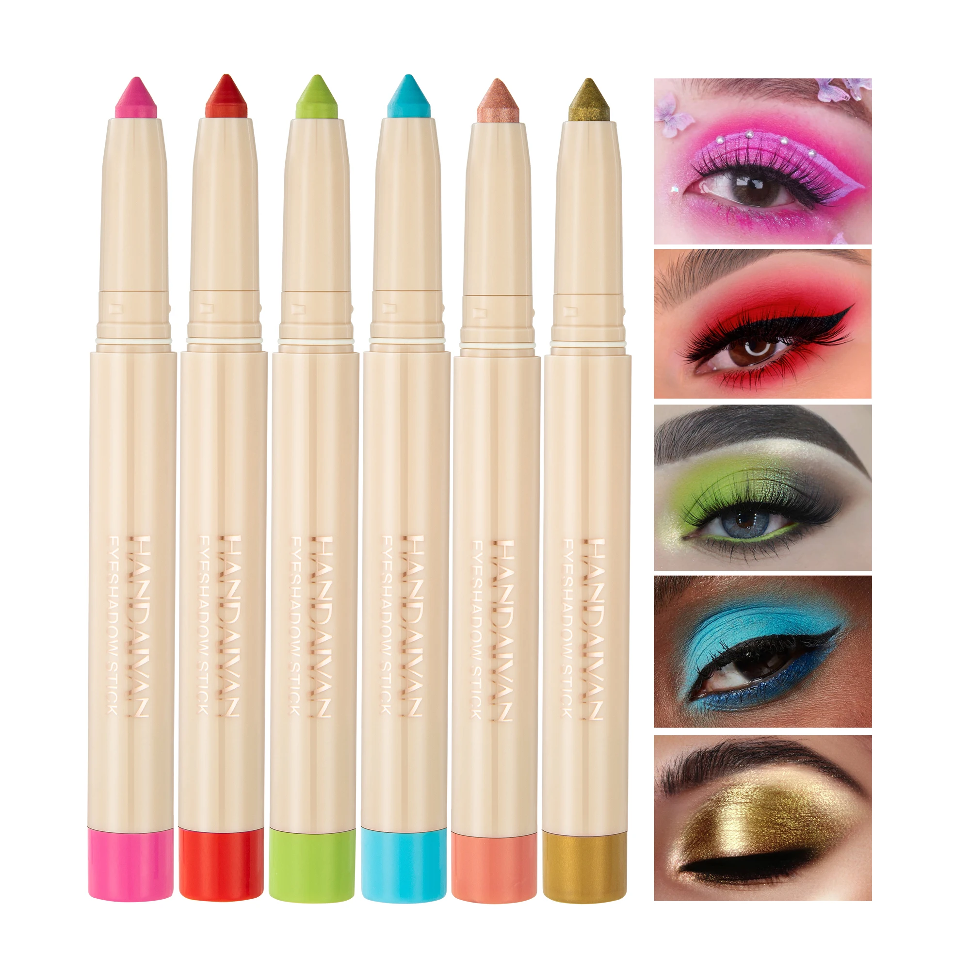 22 Colori Eyeshadow Stick Shimmer Matte Eye Shadow Cosmetics Shadows Pencil Eyeliner Highlighter Shimmer Pigment Silkworm Cream