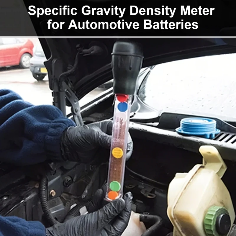 Car Radiator Coolant Tester Dials Type Anti Freeze Coolant Tester High Accuracy Car Battery Liquid Densitometer M4YD