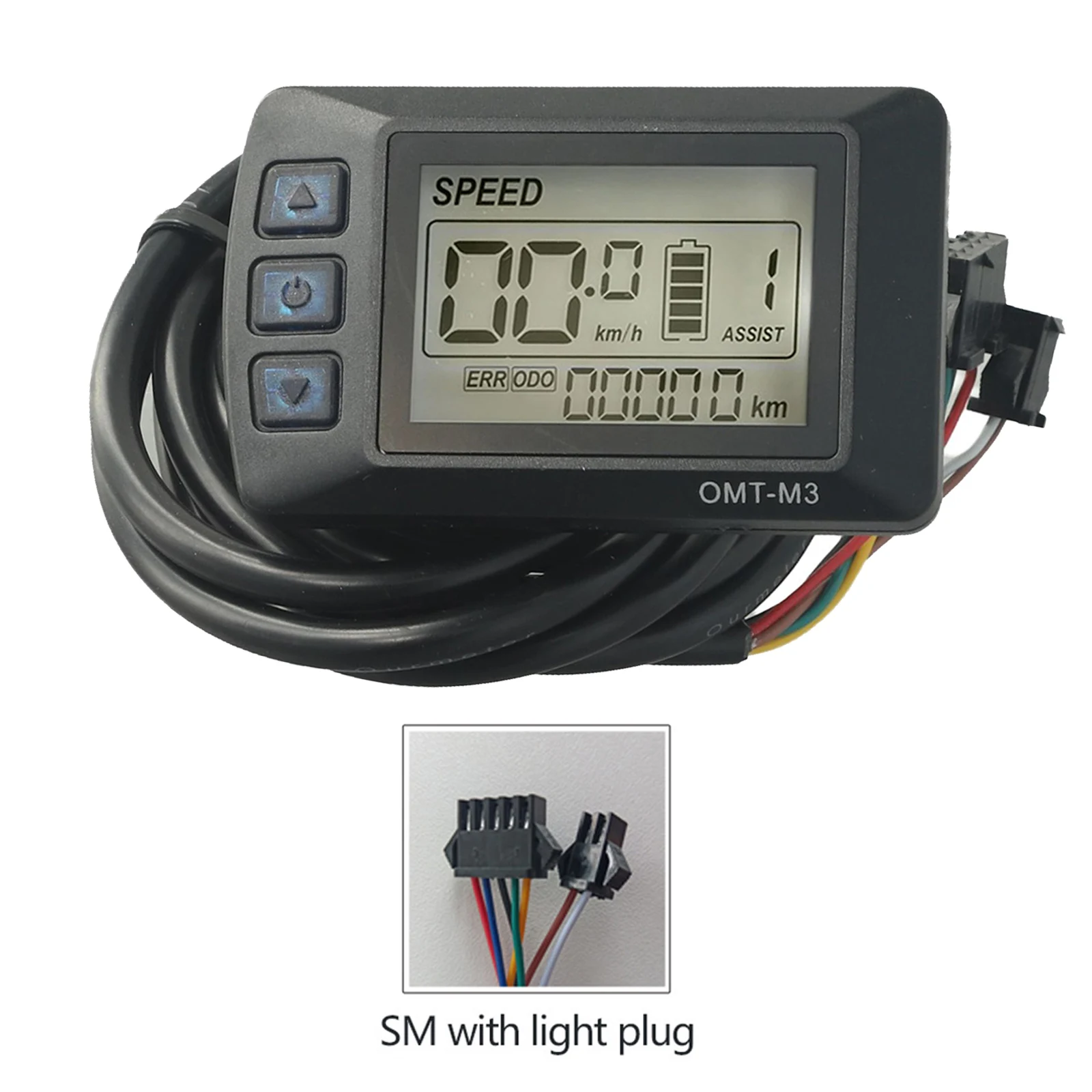 36V 48V Ebike LCD Display Panel für Elektrofahrrad Roller OMT für M3 mit Echtzeit-Batterieanzeige und Datenverfolgung – Detail 2