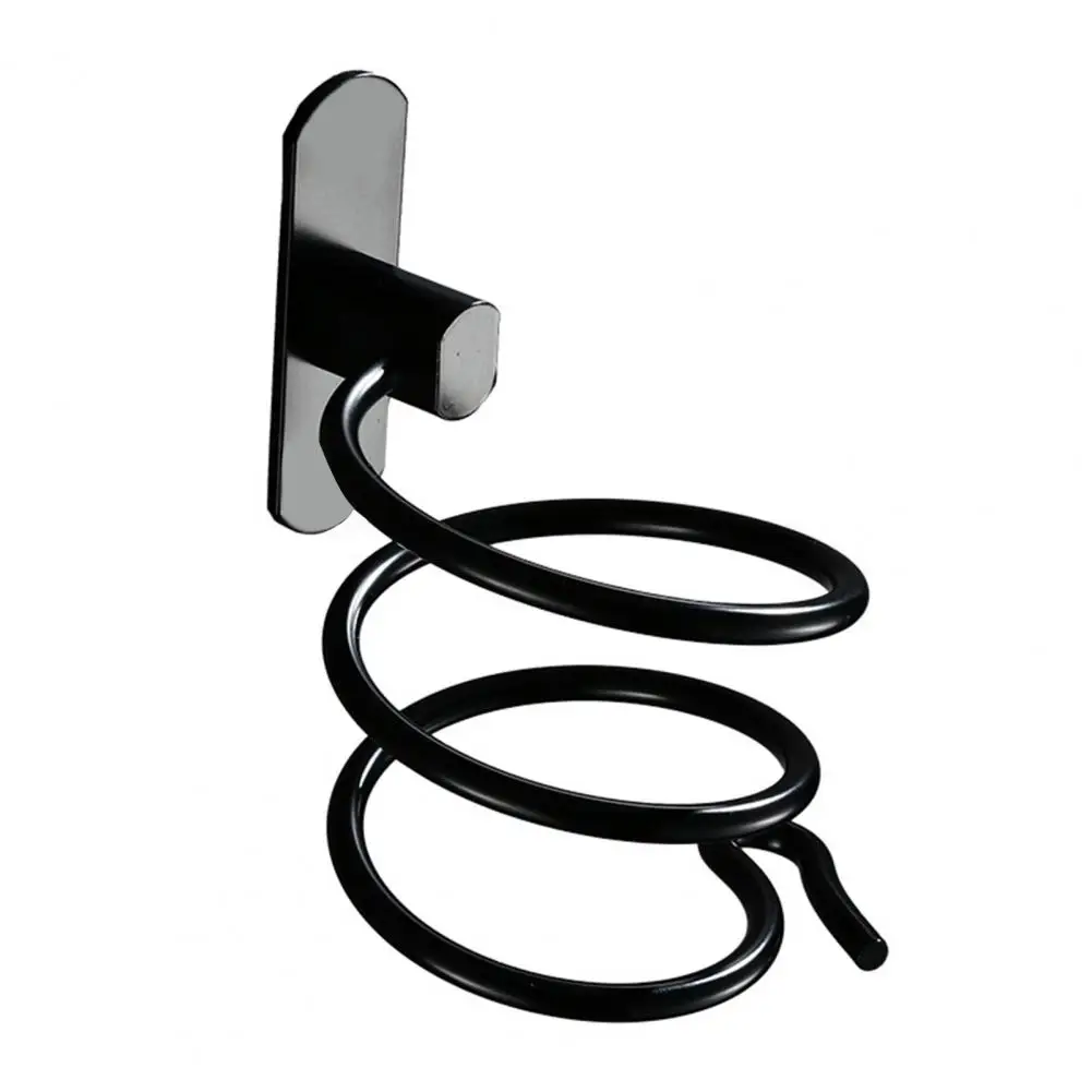 Wall-mounted Hair Dryer Stand Adhesive Great Load Bearing Anti-slip Stainless Punch-free Hair Blower Holder Hair Dryer Organizer 4