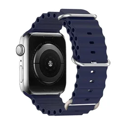 Enhanced Ocean - Inspired Watch Strap - 38 40 41 S10 - 42mm (Midnight blue)