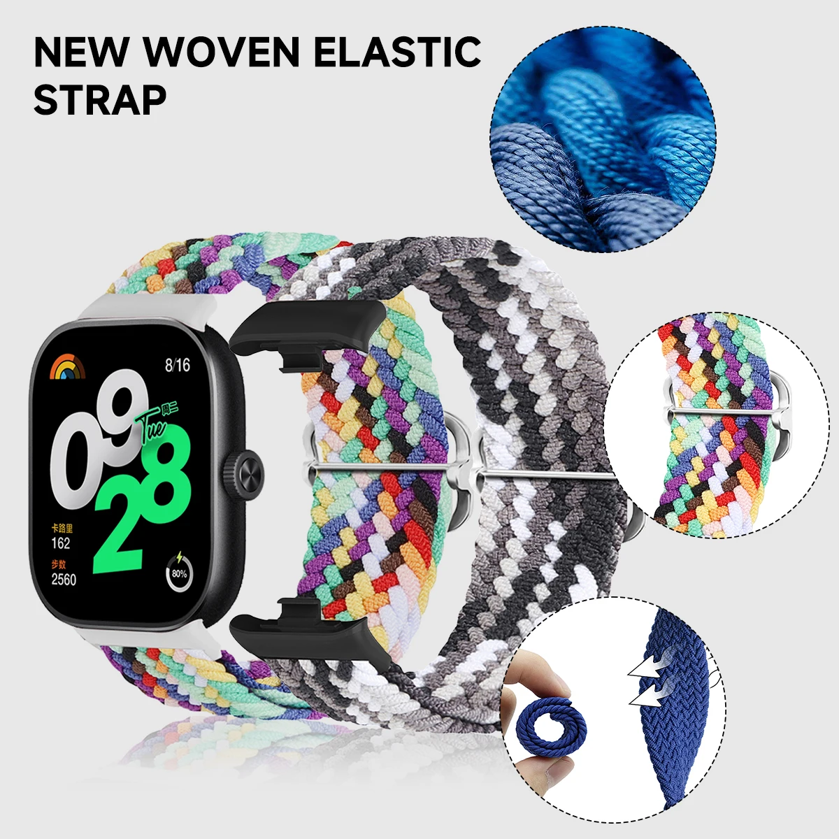 Nylon Loop Strap Replacement Wristband for Smart Watch Bracelet Accessories