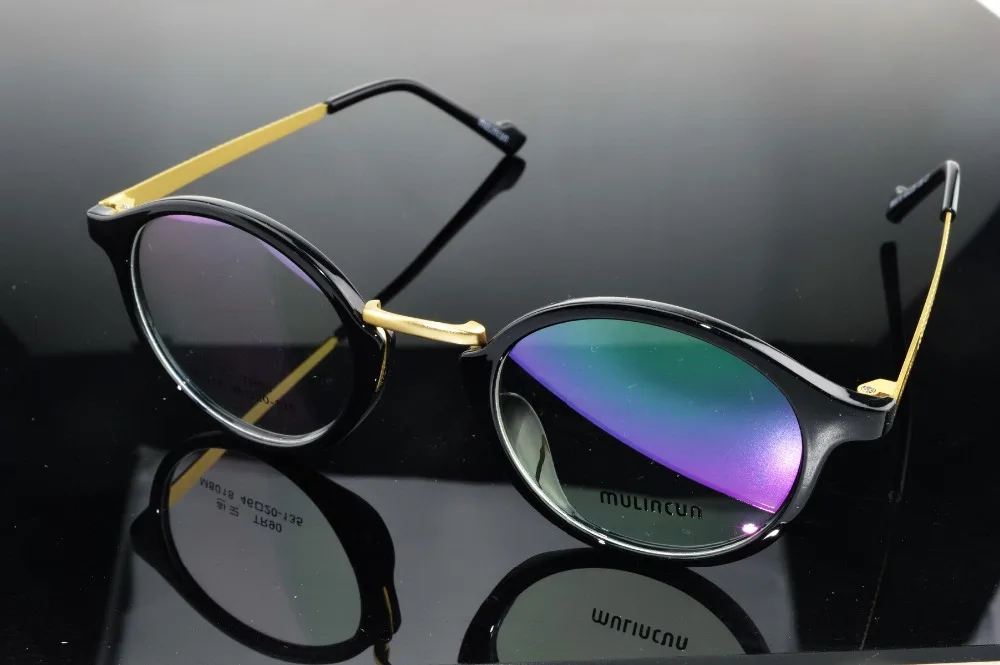 

2019 распродажа очки Gafas круглая ретро модная женская Современная оправа изготовленные на заказ очки для близорукости фотохромные-от-1 до-6
