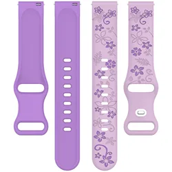 Universal 20mm Smartwatch Replacement Strap - Versatile Silicone Band Bracelet for Vivoactive 5 (J)