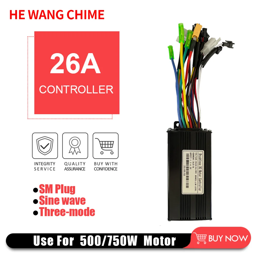 24V/36V/48V 26A 사인파 트라이 모드 컨트롤러 리튬 배터리 액세서리, 전..