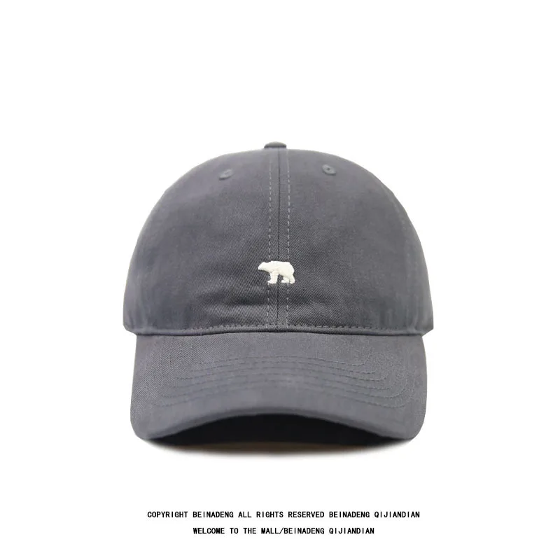 Unisex Cartoon Bear Embroidery Baseball Cap Men Women Soft Cotton Hip Hop Snapback Caps Unisex Sports Dad Trucker Sun Visor Hat