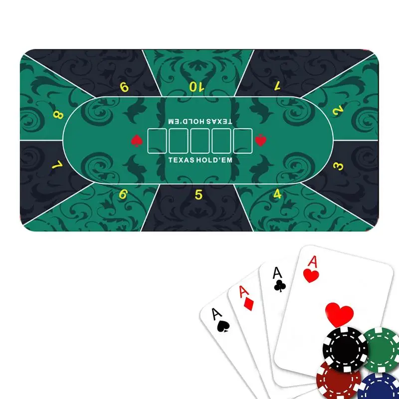Game Table Cover 120x60cm Texas Holdem Poker Mat Card Table Covers Poker Mat For Top For Party Fundraisers Theme poker table cover