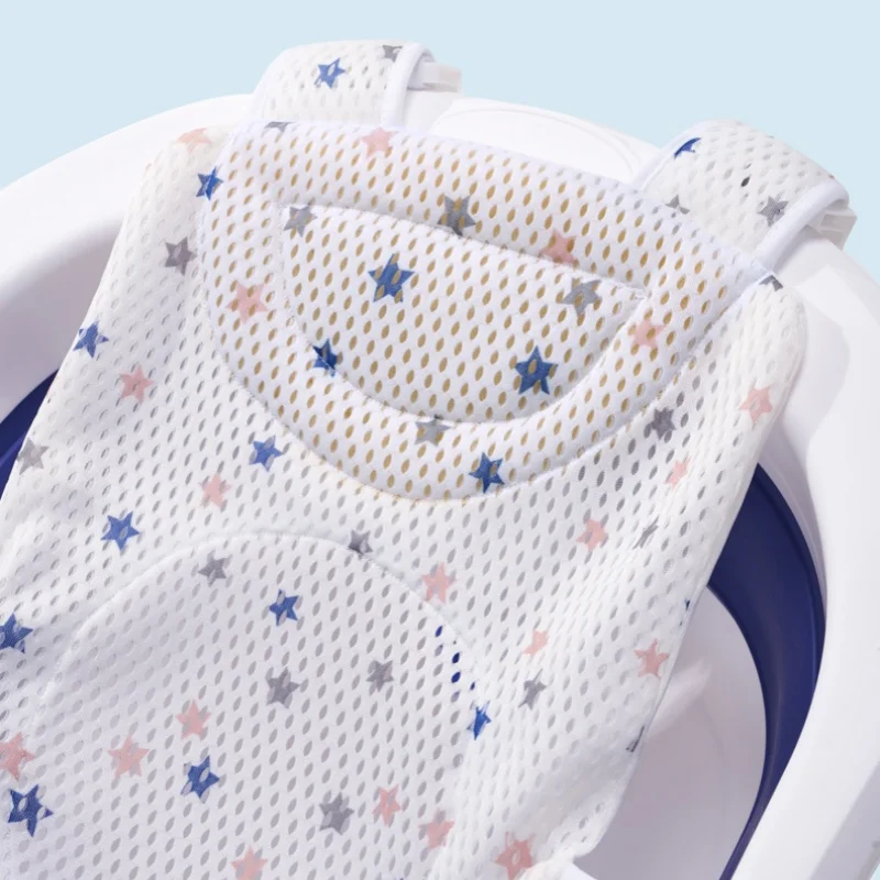 Universal Baby Bath Net Support Stand Slip-Proof Floating Rack for Newborn To Infant Bathtub Accessories Support Mat