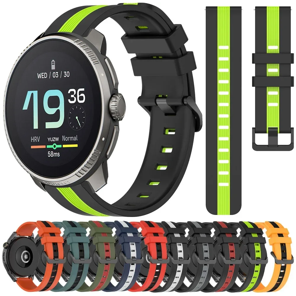 Cinturino Smart Watch In Silicone Per Suunto 9 Peak Pro / Suunto 5 Peak Wristband Per Suunto 3 Strap 20Mm 22Mm Cinturino Sportivo