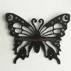 Wood Craft Black Butterfly Hollow Candlestick Wall Storage Shelf Home Study Bedroom Wall Pendant Decoration Housewarming Gift - Image 4