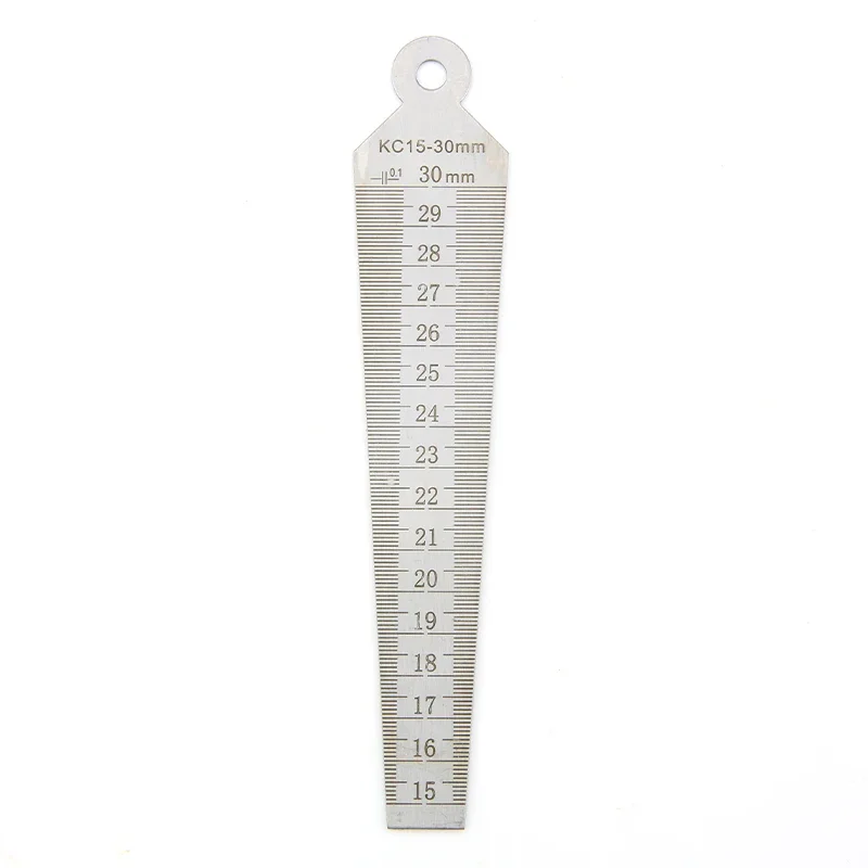 TYTURE Wedge Feeler Gauge Taper Gauge Conical Gaugs for Measurement Valve Thickness Measuring Probes Meter Tool feeler gauge