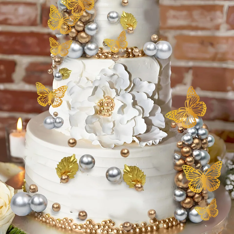 32 topper per torta a forma di palma in carta, decorazioni per torte a forma di palma, palloncini per cupcake fai da te, decorazioni per torte di compleanno e matrimoni