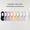 5 Pairs of Women's Spring and Summer Ultra-thin Simple and Fashionable Solid Color Breathable Mesh Anti-falling Invisible Socks 2