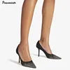 2024 Summer New Brand Fashion Sequined Mesh Women Pumps Elegant Pointed toe Rhinestones Stiletto High heels Wedding Bridal Shoes 1