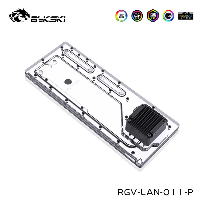 Bordo Acrilico Del Canale Navigabile Di Bykski, Carro Armato Di Acqua Per La Cassa Dinamica Del Computer Di Lianli O11, Carro Armato, Singolo Rgv-Lan-