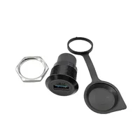 1Pcs Metal Round Socket Module D Type RJ45 Straight Through Network USB2.0 USB3.0 Connector Panel Mounting HDMI CAT6 - Image 3