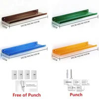 Colour Acrylic Shelf Wall Hanging Board Free Punch Bathroom Toilet Kitchen Storage Rack Plexiglass 3mm Thickened Strong Sticker 2