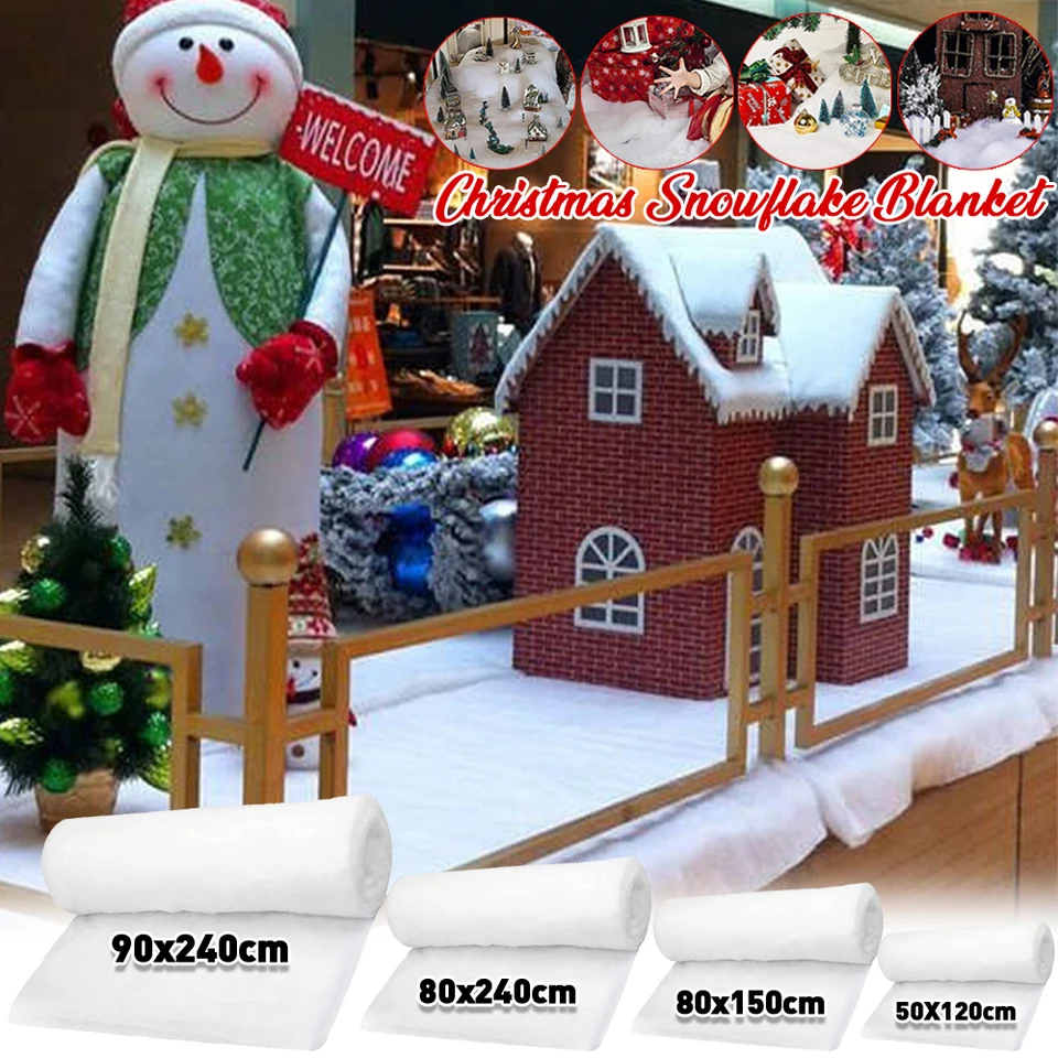 WEFHEF Neige Artificielle En Coton 40 X 150 Cm, Couverture De