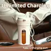 350ml USB Mini Juicer Cup,Electric Portable Smoothie Ice Crushed,Camping Fruit Blender Squeezer,Mixer Kitchen Home,Car Mounted 3