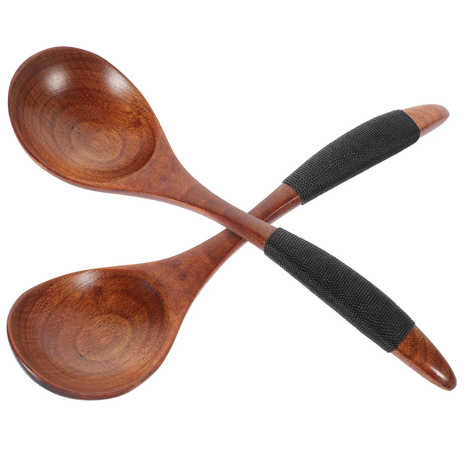 

2pcs Honey Spoon Wooden Salad Spoon Dessert Spoon Coffee Stirring Spoon Soup Spoon Food Spoon