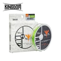 Kingdom Micro Fly 100M 150M Braid PE Fishing Line 8 Strand 0.2#/0.4#/0.6# 9-12LB Far Casting Distance Super Stiff&Strong 1