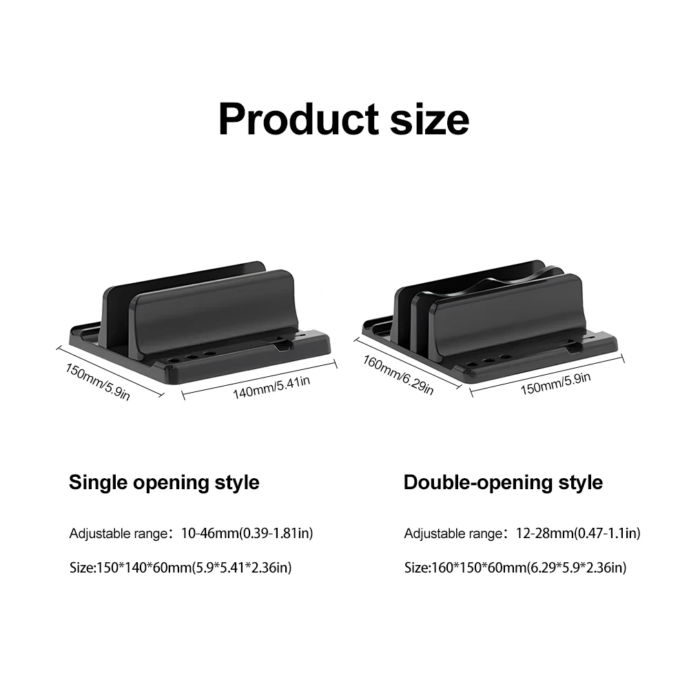 Space-Saving Adjustable Vertical Laptop Stand and Desktop Organizer