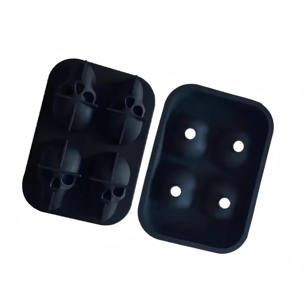 3D Stereoscopic Skull Ice Grid Four Link Silicone Ice Box Halloween Home Party Red Wine DIY Chocolate Soap Mold Kitchen Supplies