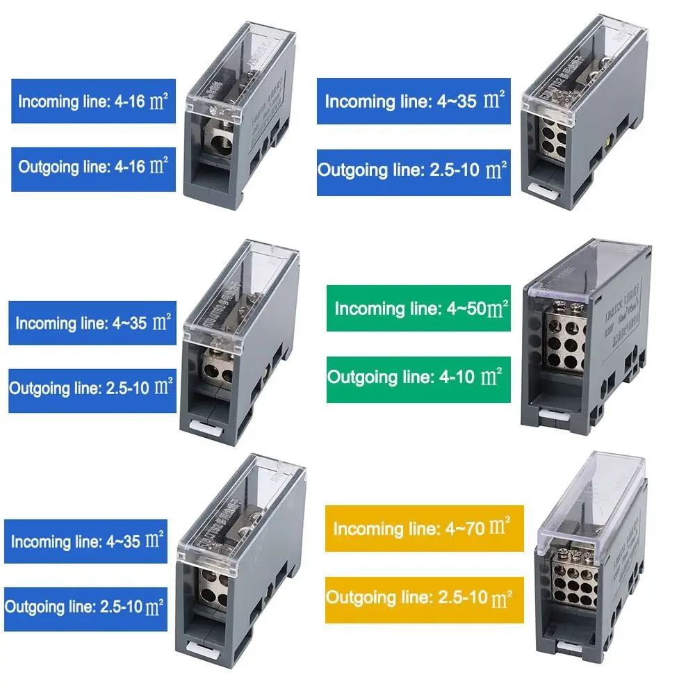 Premium Din Rail Terminal Block Multi-Output Distribution Box Universal Power Junction