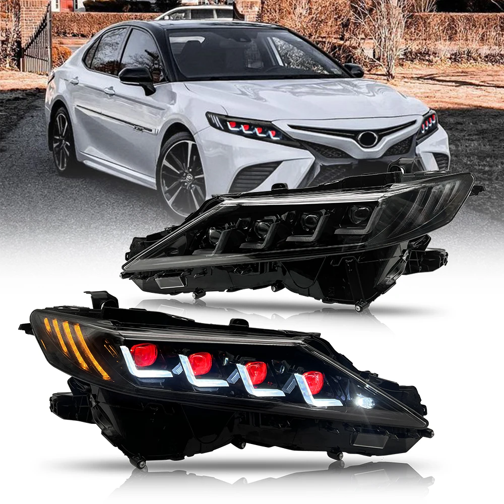 Headlights-For-Toyota-Camry-2018-2024-XSE-XLE-TRD-LE-SE-Hybrid ...