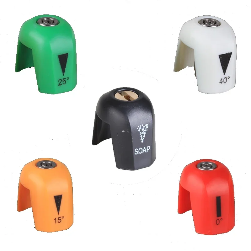 

Full Set High Pressure Washer Spray Nozzle Tip 1/4" Quick Connect Plug Fan-shaped Jet Sprayer