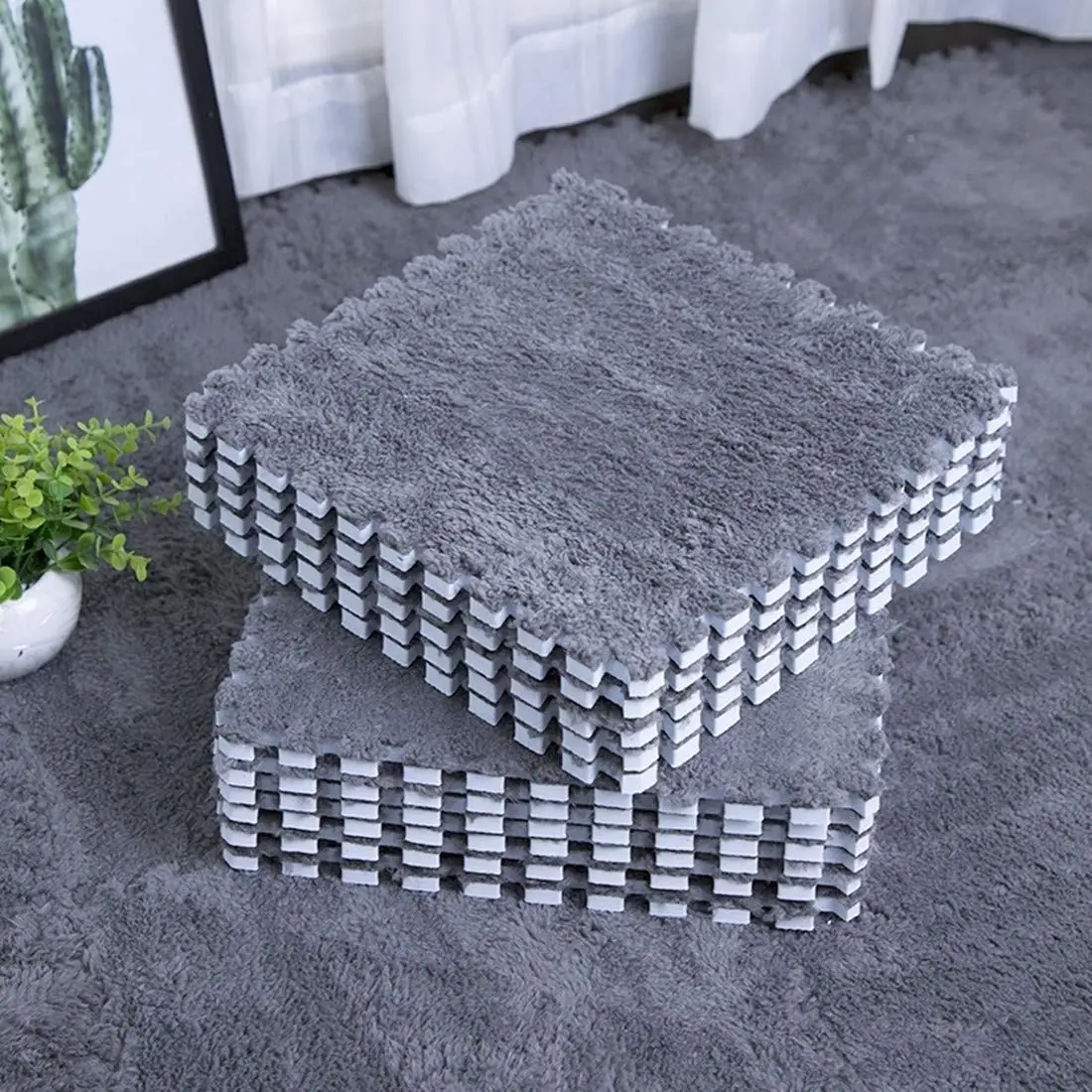 30CM Soft Croppable Stitching Children's Room Bedroom Carpet Floor Mat Baby Bedside Blanket Living Room Play Mat kids carpet,floor mat
