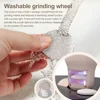 Mini Electric Pedicure Foot Grinder with LED Dry Peel USB Charging 3 Grinding Wheel Waterproof Foot Exfoliating Calluses Tool 4