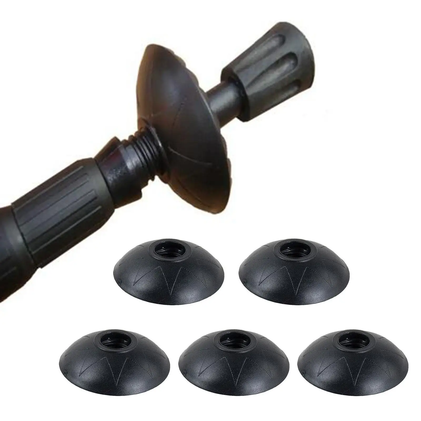 5x Trekking Poles Muddy Basket Hiking Sticks Accessories, Round Snow Basket Hiking Pole Sand for Outdoor Climbing Poles