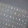 5D Realistic Relief Colorful Starlights Little Star Cluster Adhesive Nail Art Stickers Decals Manicure Ornaments Accessories 3