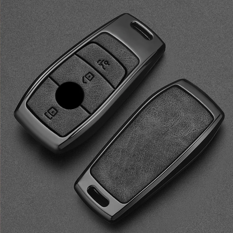 Alloy Style Fashion Car Key Case Cover Shell Fob For Mercedes Benz A C E S G Class GLC CLE CLA W177 W205 W213 W222 X167 AMG key case car key shell car key key shell