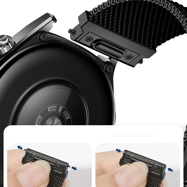 Premium Milanese Loop Magnetic Watch Strap, Multi-Size Adjustable Band
