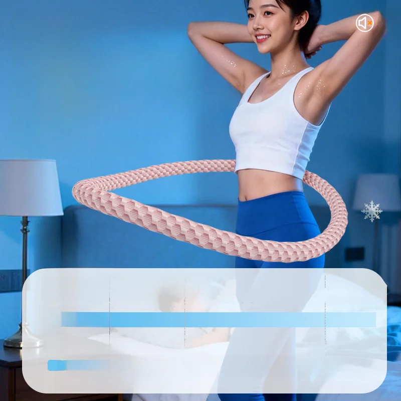 안케포 여름 한정판 아이스 실크 쿨링 훌라후프 아이스빈 아이스 센세이션 소프트 스프링 훌라후프 편안한 풀랩