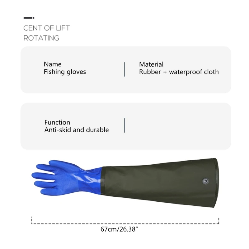 Durable and Slip resistant Long Waterproof Rubber Gloves Resist Acid,for Washing Dishes,Keep Your Arms Dry and Protected 6