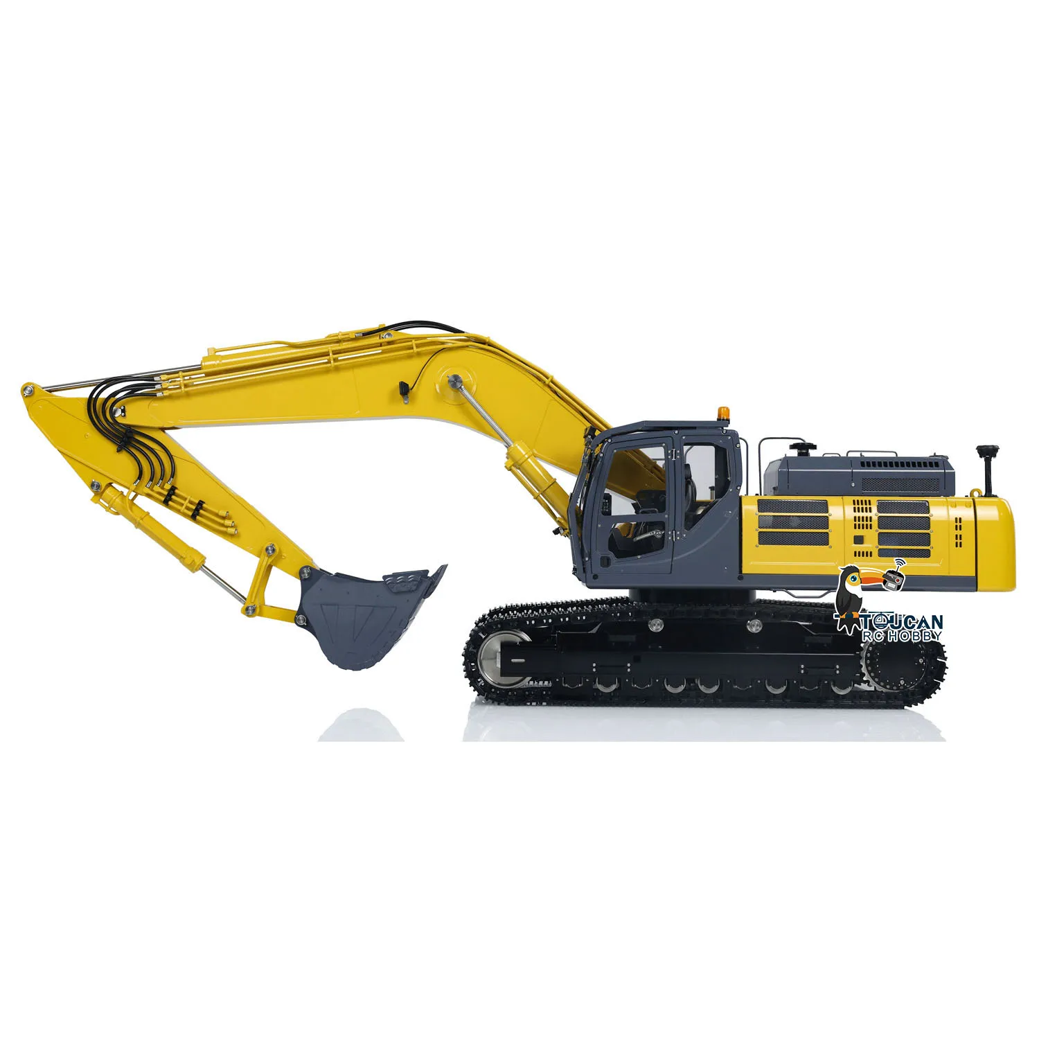 LESU SK500LC RC Hydraulic Metal Excavator 1/14 Wireless Remote Control Digger Model Construction Vehicles Light System Toy Model 3