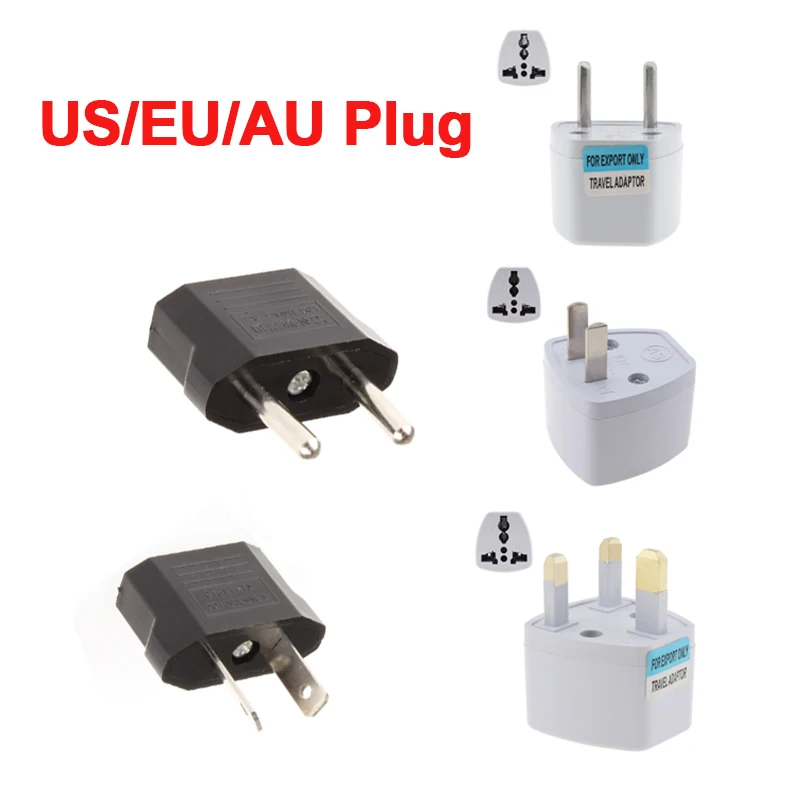 Portable US/UK/AU/EU Power Plug Travel Voltage Converter Adapter Power Adapter Outlet Converter Socket