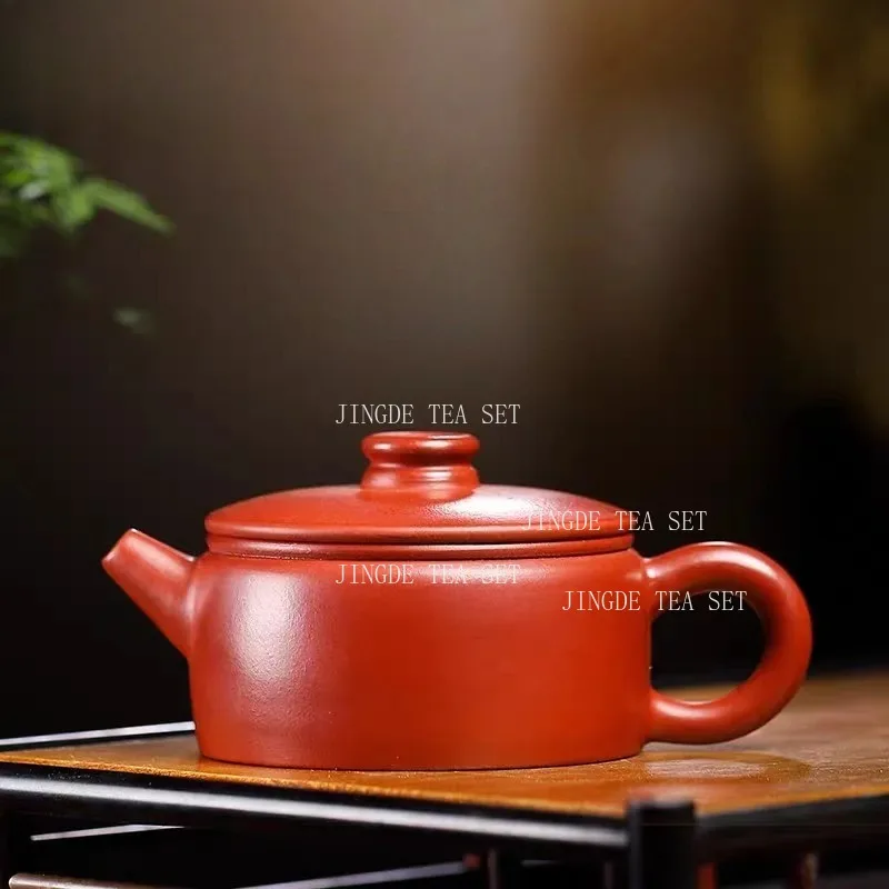 150ml Earthenware Pot of Yixing Dahongpao Coin Hanwa Pot First Class Large-diameter Teapot Chinese Household Tea Set
