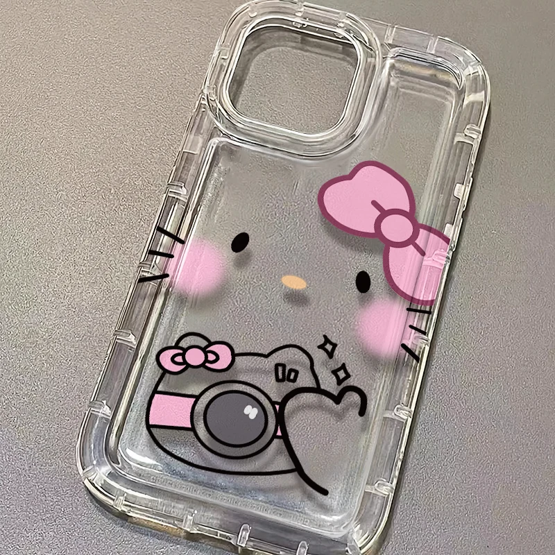 thumbnail image 1 of Funda transparente para Samsung Galaxy S23 Ultra S22 S21 FE S10 Plus Note 20 10 A34 A54 A33 A53 A32 A52, dibujo animado de Hello Kitty Melody, 1 of 5