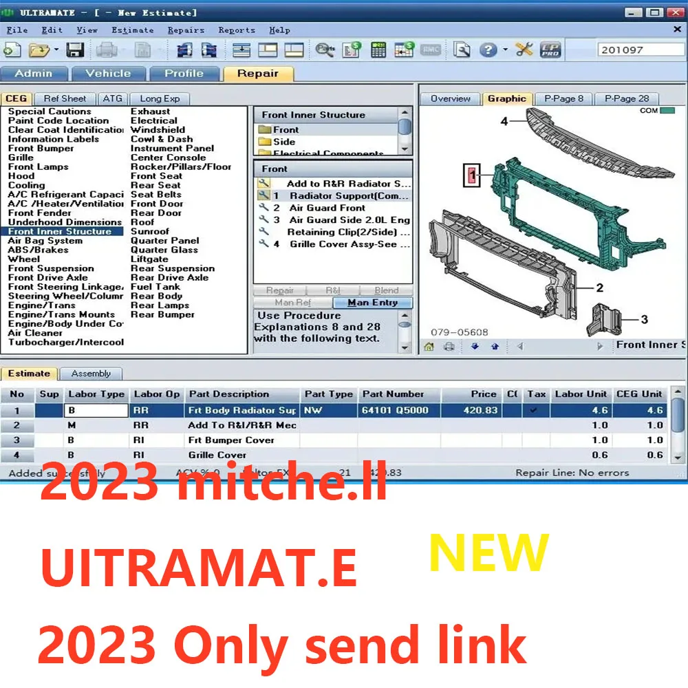 

2023 Nestest MITCHel ULTRAMATE 7 COMPLETE ADVANCED ESTIMATING SYSTEM+ patch for unexpire+ install video guide+ remote help insta