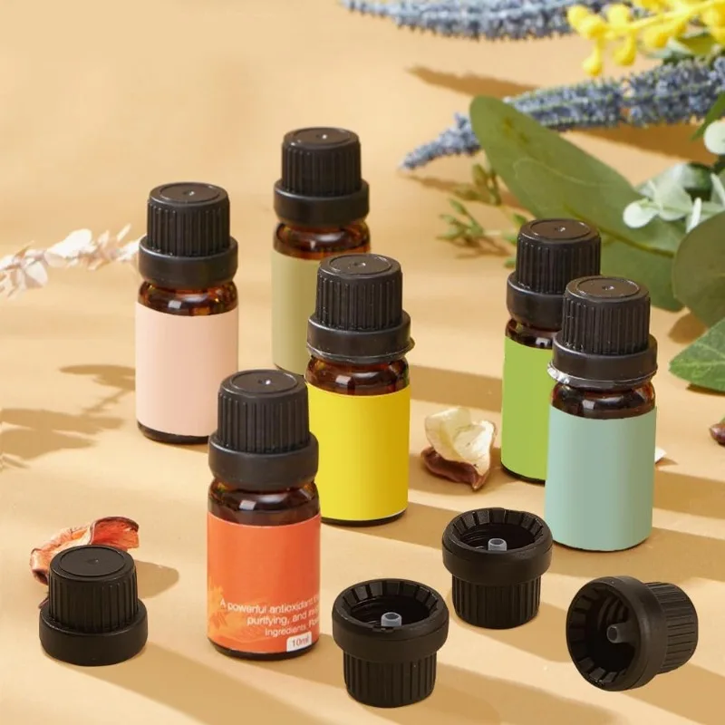 30 Set Essential Oil Bottle Caps 18mm Plastic Replacement Bottle Cap