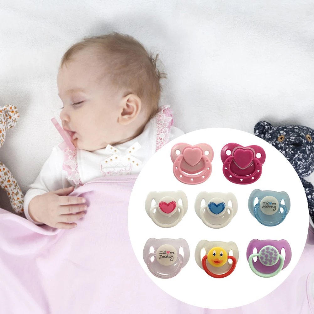 Per Lovely Magnet Pacifier Cute Bear Magnetic Dummy Nipple Reborn Doll Accessories For Newborn Baby Dolls 4 Styles Available-2PACK-B 