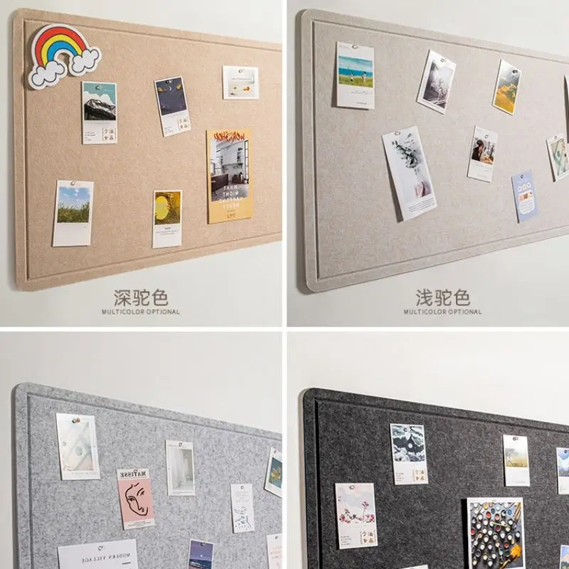 

Photo Wall, Felt Board, Felt Wall Sticker, Ins Wind Felt, Self-Adhesive Kindergarten Artwork Display, Cork Board Bulletin Board